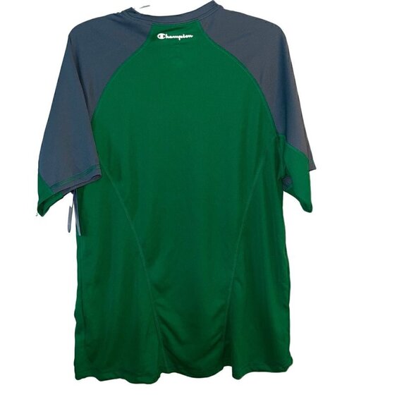Champion Men's Green & Grey Powertrain Performance Short Sleeve T-shirt - M New - Picture 2 of 8